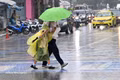 Fuertes lluvias en Bangkok, Tailandia, el 25 de septiembre de 2026. (Foto: Xinhua/VNA)