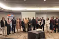 Delegados que asisten a la conferencia "Vietnam - Panamá: Potencial de exportación y oportunidades de cooperación empresarial" en Ciudad de Panamá. (Foto: VNA)