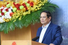El primer ministro de Vietnam, Pham Minh Chinh, habla en el evento (Foto: Nhan Dan)