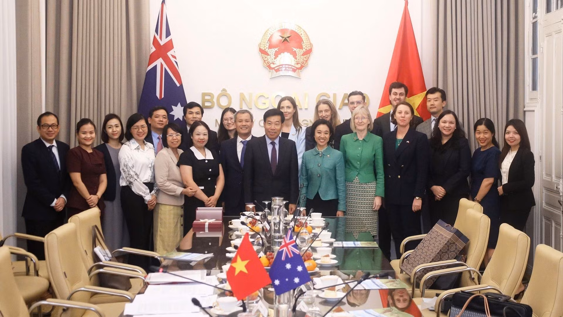 Segundo Diálogo de Altos Funcionarios Vietnam-Australia, celebrado el 11 de junio de 2026 en la sede del Ministerio de Relaciones Exteriores de Vietnam. (Foto: VNA)