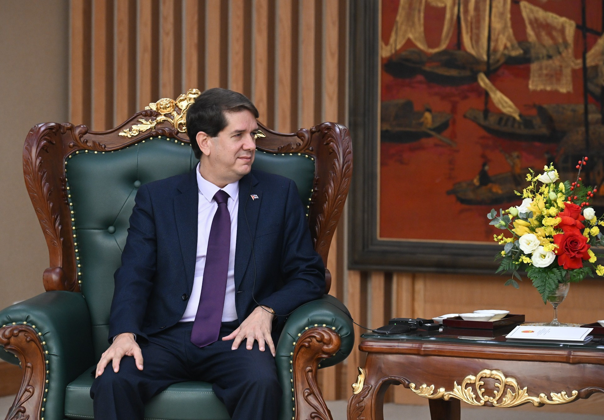 El presidente de Prensa Latina de Cuba, Jorge Legañoa Alonso.