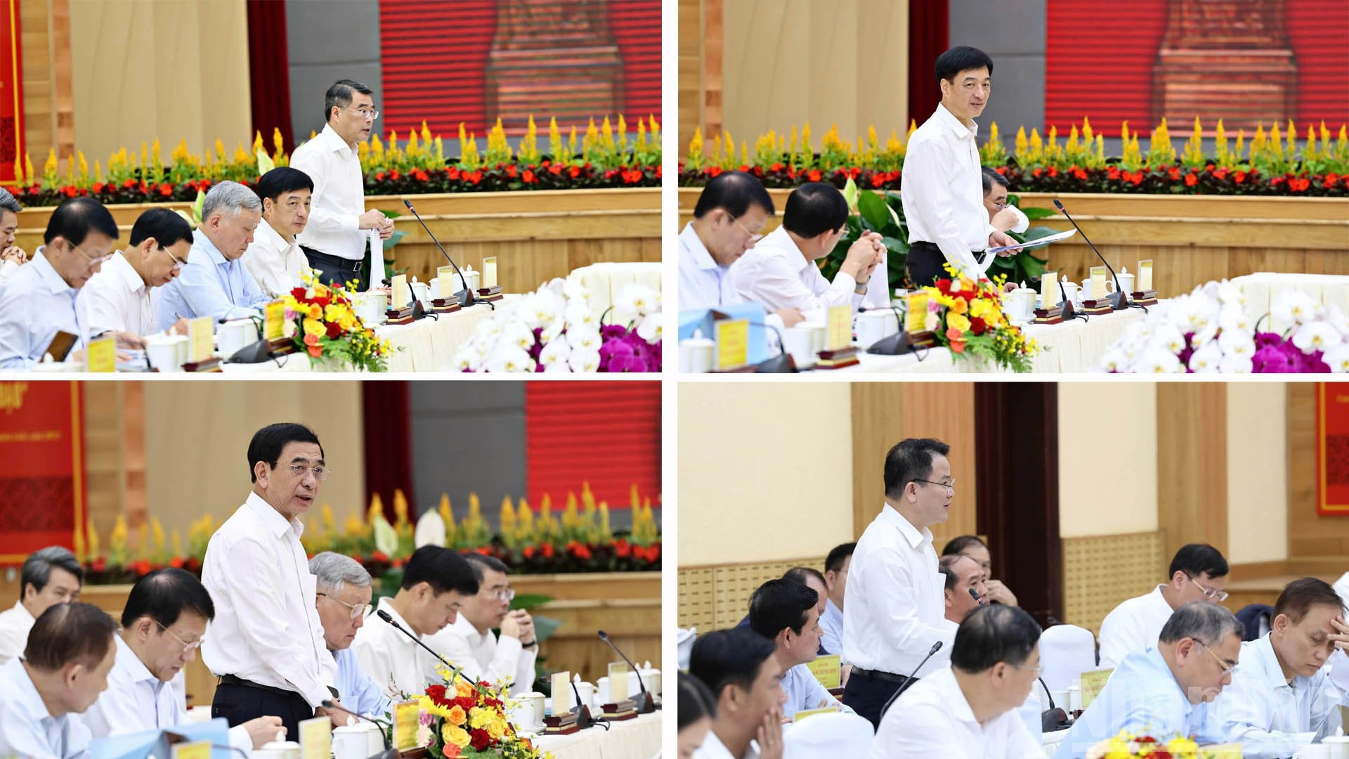 Asisten a la cita Le Minh Hung, jefe de la Comisión de Organización del Comité Central del PCV; Nguyen Duy Ngoc, jefe de la Comisión de Control Disciplinario del Comité Central del PCV; y Nguyen Hoa Binh, vicepremier permanente.