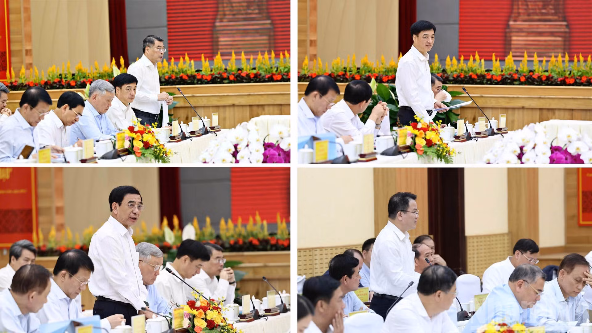 Asisten a la cita Le Minh Hung, jefe de la Comisión de Organización del Comité Central del PCV; Nguyen Duy Ngoc, jefe de la Comisión de Control Disciplinario del Comité Central del PCV; y Nguyen Hoa Binh, vicepremier permanente.