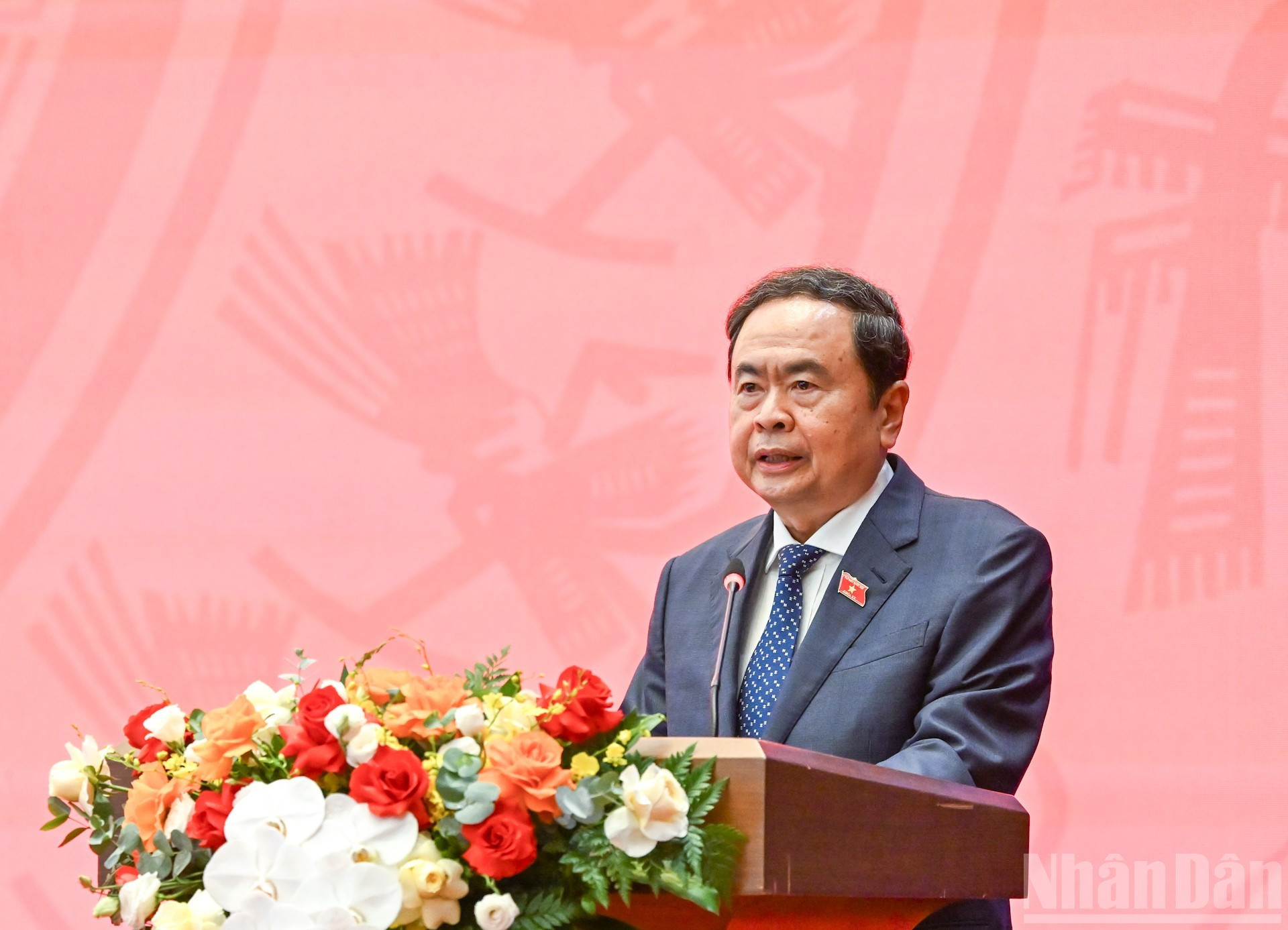 El titular de la ANV, Tran Thanh Man, pronuncia un discurso inaugural. El titular de la ANV, Tran Thanh Man, pronuncia un discurso inaugural.