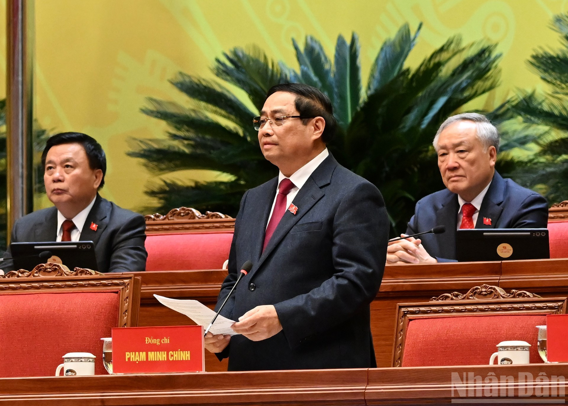 El primer ministro de Vietnam, Pham Minh Chinh, dirige el evento.