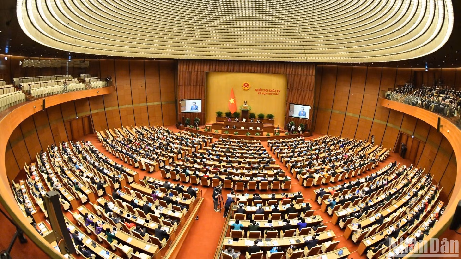 Vista de la sesión inaugural de la octava sesión de la Asamblea Nacional de la XV Legislatura, 21 de octubre de 2024. (Foto: Dang Khoa)