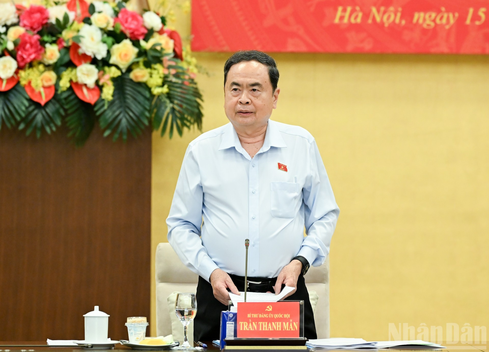 El titular de la ANV, Tran Thanh Man, toma la palabra en la cita. El titular de la ANV, Tran Thanh Man, toma la palabra en la cita.