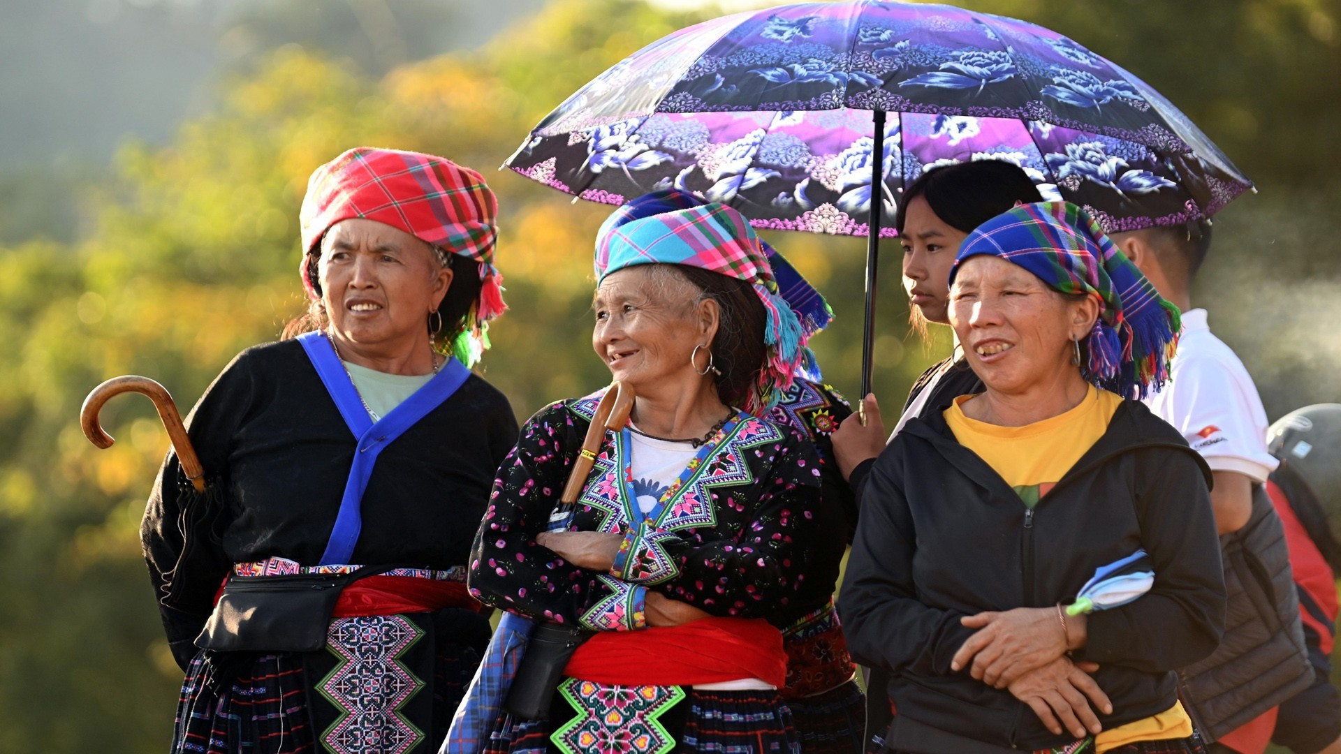 La alegría en los rostros de los espectadores.