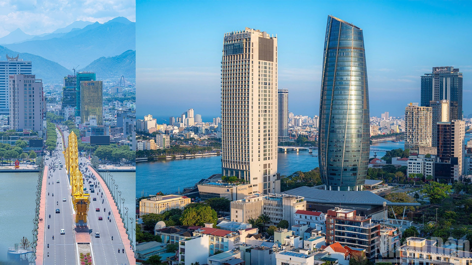 Obras como el Puente del Dragón y el Edificio Administrativo, conocido localmente como el “el edificio del maíz”, son nuevos iconos de la ciudad a orillas del río Han.