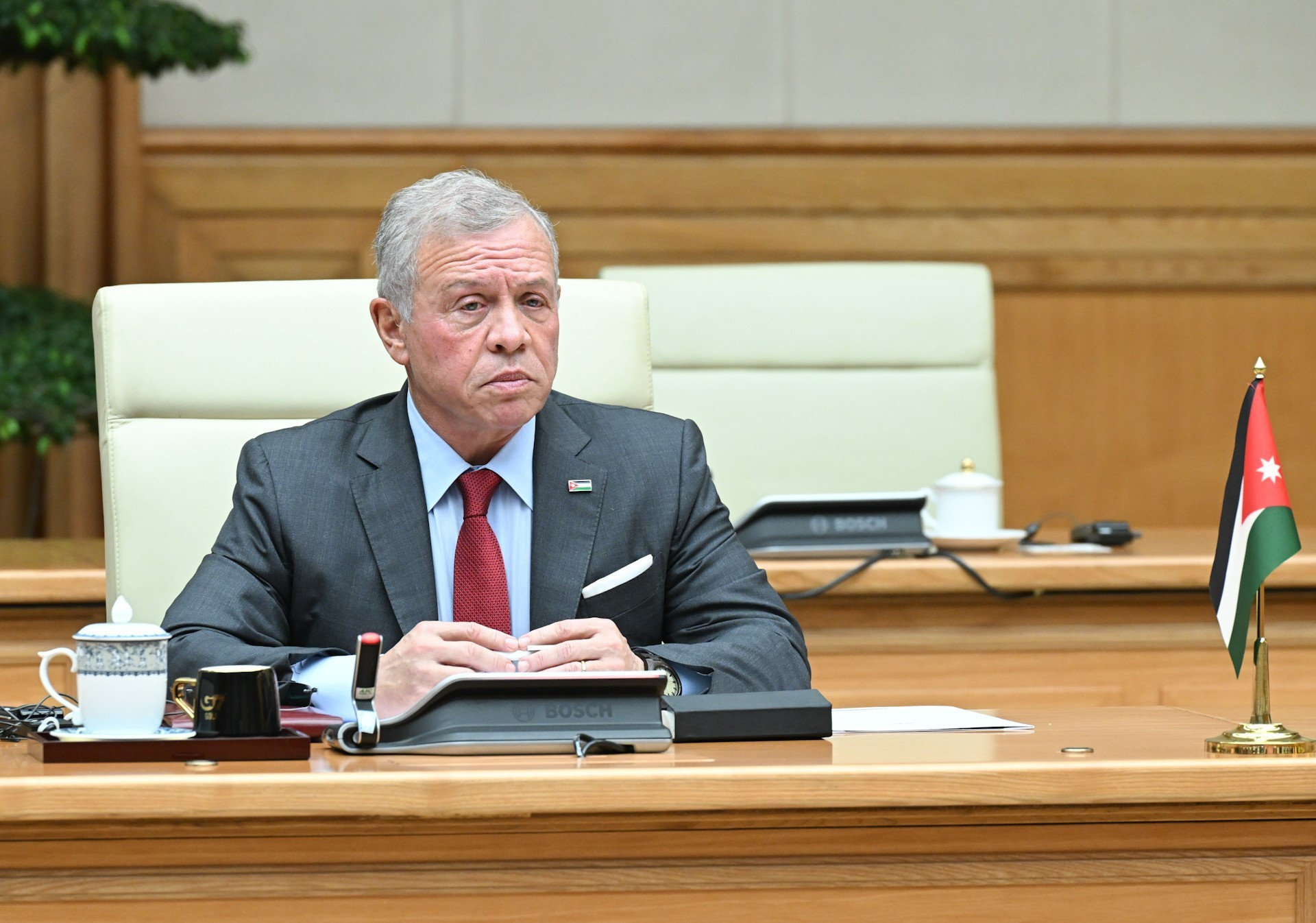 El rey de Jordania Abdalá II Ibn Al Hussein.