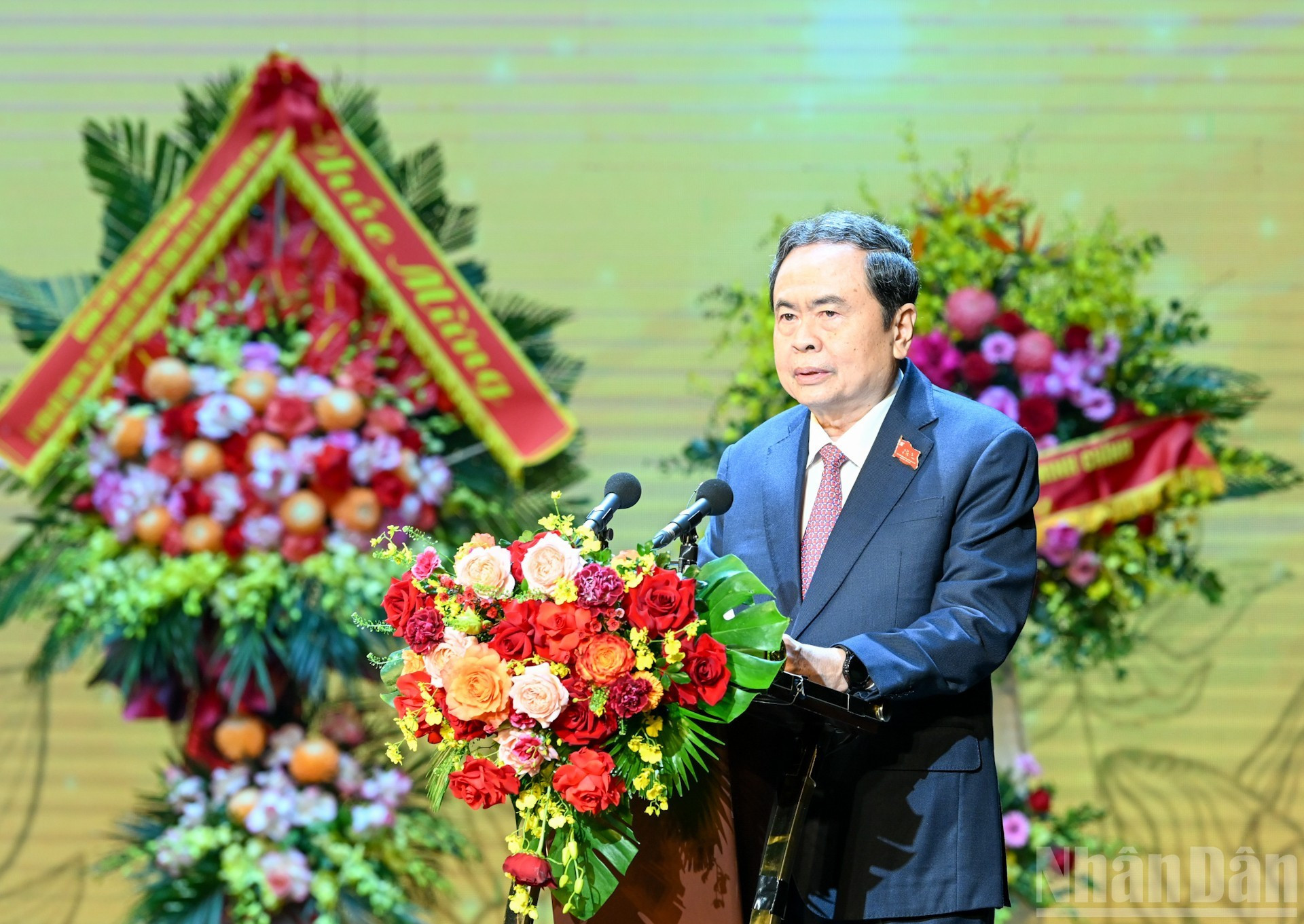 El presidente de la ANV, Tran Thanh Man, habla en la cita.