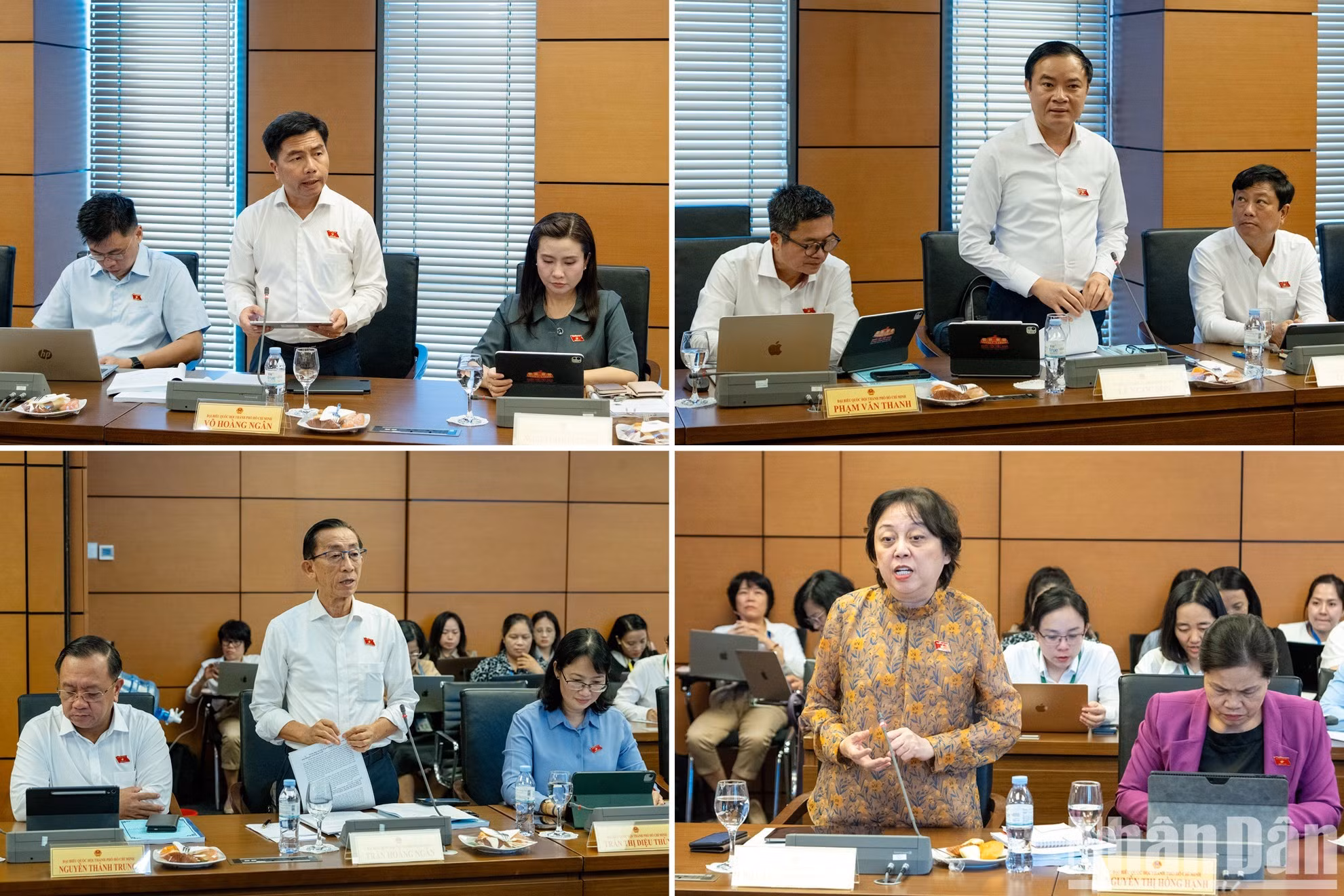 Los diputados de Ciudad Ho Chi Minh hablan en la cita.