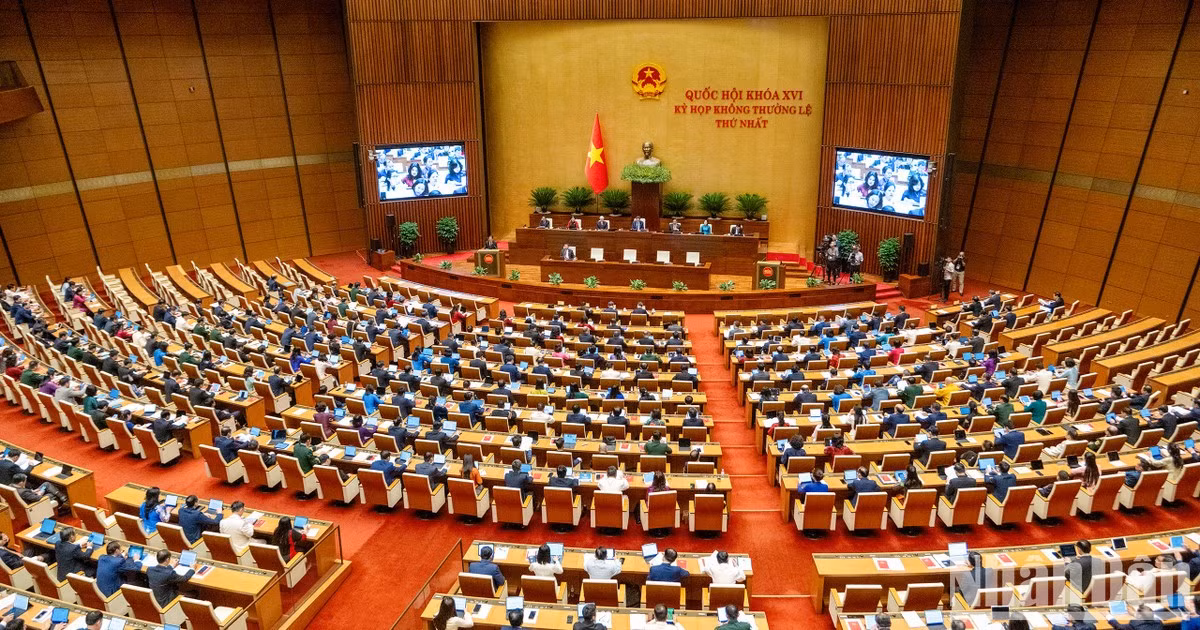 [Foto] Inauguran primera reunión extraordinaria de la Asamblea Nacional de Vietnam de la XVI Legislatura