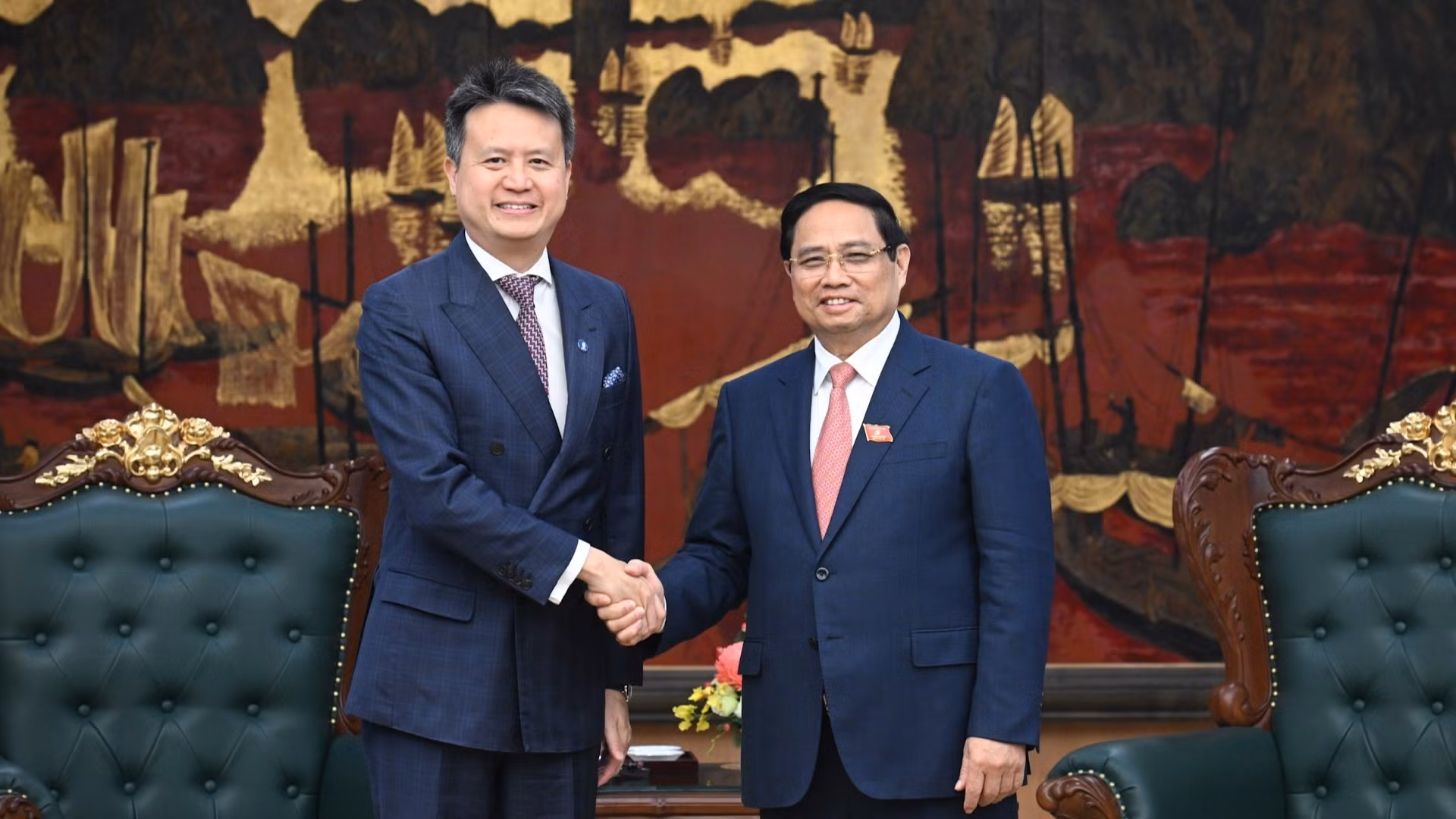[Foto] Premier vietnamita recibe al director general de la Organización Mundial de la Propiedad Intelectual