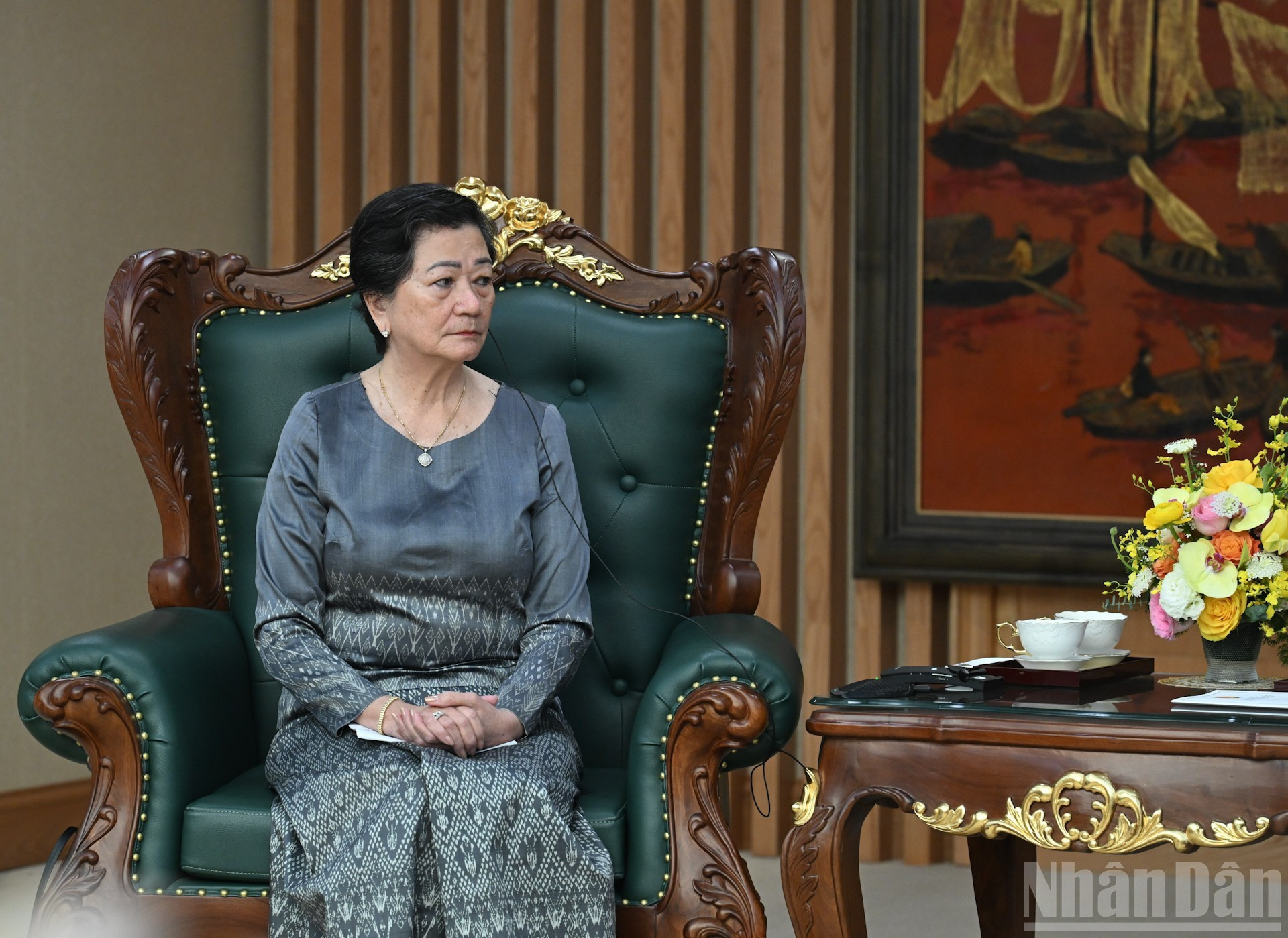 La embajadora de Camboya en Vietnam, Chea Kimtha.