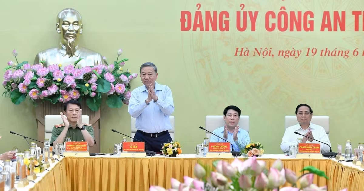 [Foto] Máximo dirigente partidista asiste a conferencia del Comité del Partido Comunista en el sector de Seguridad Pública