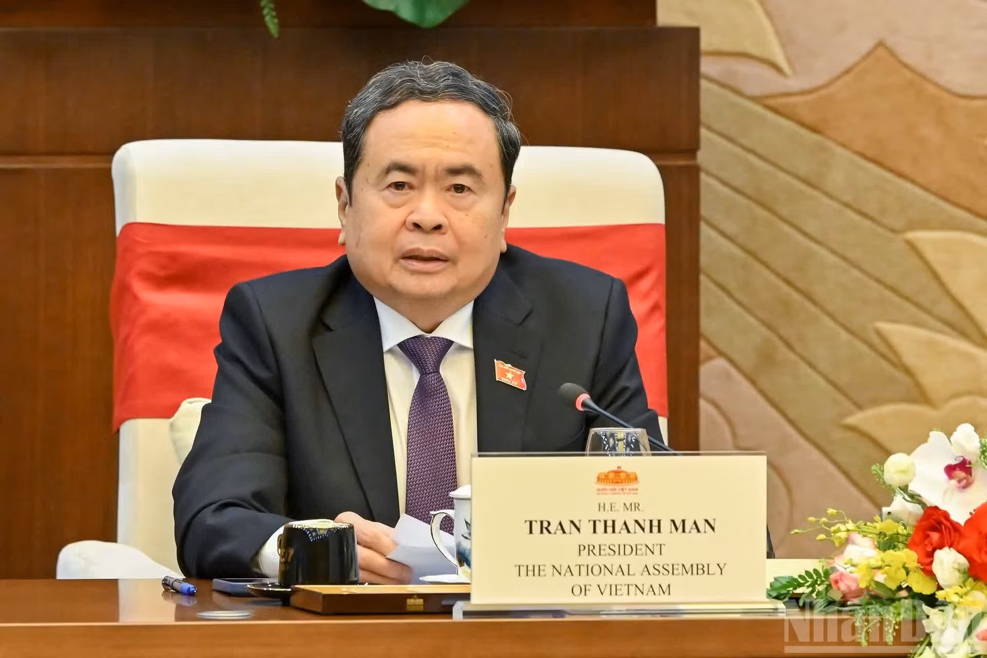 El dirigente legislativo vietnamita habla en la cita.