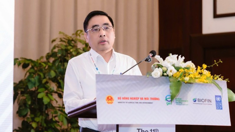 Nguyen Quoc Tri, viceministro de Agricultura y Medio Ambiente de Vietnam, habla en el evento. Nguyen Quoc Tri, viceministro de Agricultura y Medio Ambiente de Vietnam, habla en el evento.