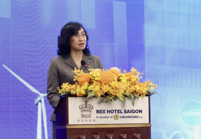 La viceministra de Industria y Comercio de Vietnam, Phan Thi Thang, en el evento. (Foto: VNA)
