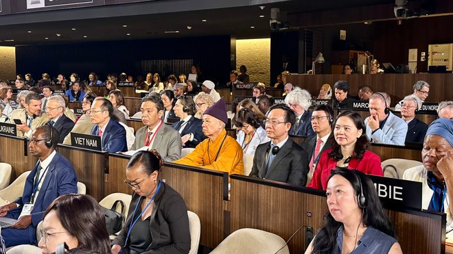 Delegados vietnamitas en la cita (Fuente: VNA) Delegados vietnamitas en la cita (Fuente: VNA)