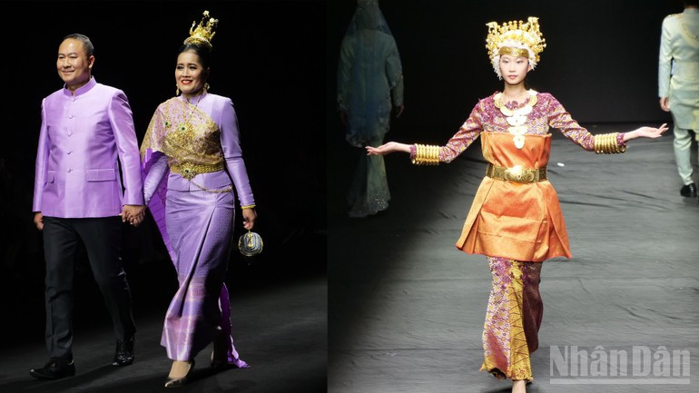 Desfile de trajes tradicionales de los países de la Asean. Desfile de trajes tradicionales de los países de la Asean.