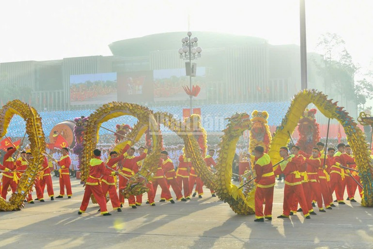 Actuaciones artísticas en la ceremonia.
