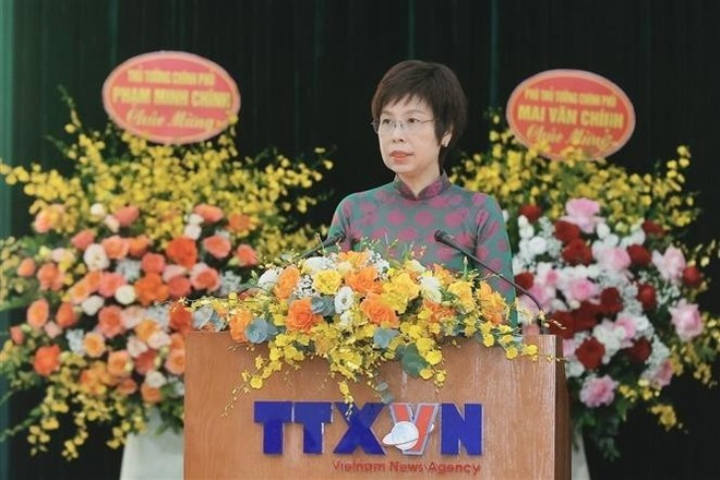 La directora general de la VNA, Vu Viet Trang, habla en el evento (Foto: VNA) La directora general de la VNA, Vu Viet Trang, habla en el evento (Foto: VNA)