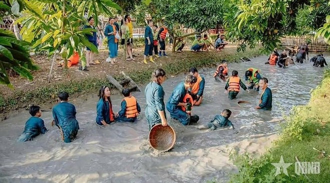 Turistas en el delta del Mekong. (Foto: qdnd.vn) Turistas en el delta del Mekong. (Foto: qdnd.vn)