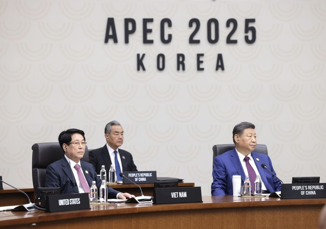 El presidente Luong Cuong asiste a la segunda sesión de la 32.ª Cumbre de la APEC. (Foto: VNA)