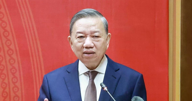 El secretario general del Partido Comunista de Vietnam, To Lam. (Fuente: VNA) 
