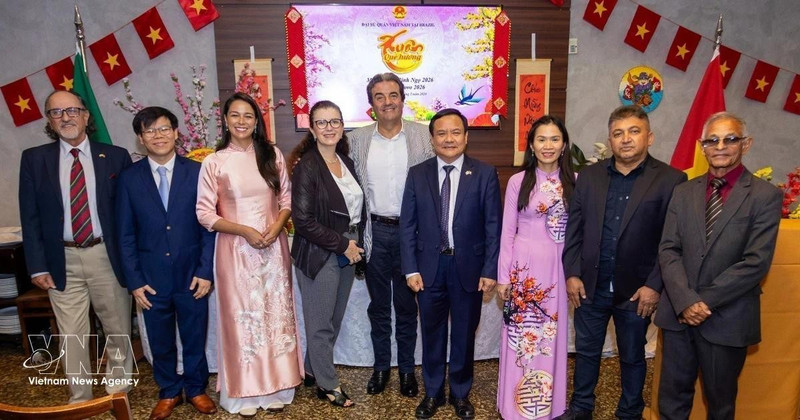 Delegados participantes en la cita (Foto: Cortesía de la Embajada de Vietnam en Brazil)
