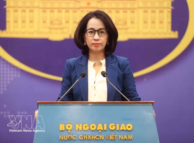 La portavoz de la Cancillería de Vietnam, Pham Thu Hang. (Foto: VNA)