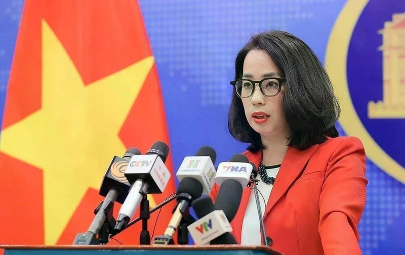 La portavoz de la Cancillería vietnamita, Pham Thu Hang (Foto: VNA) 