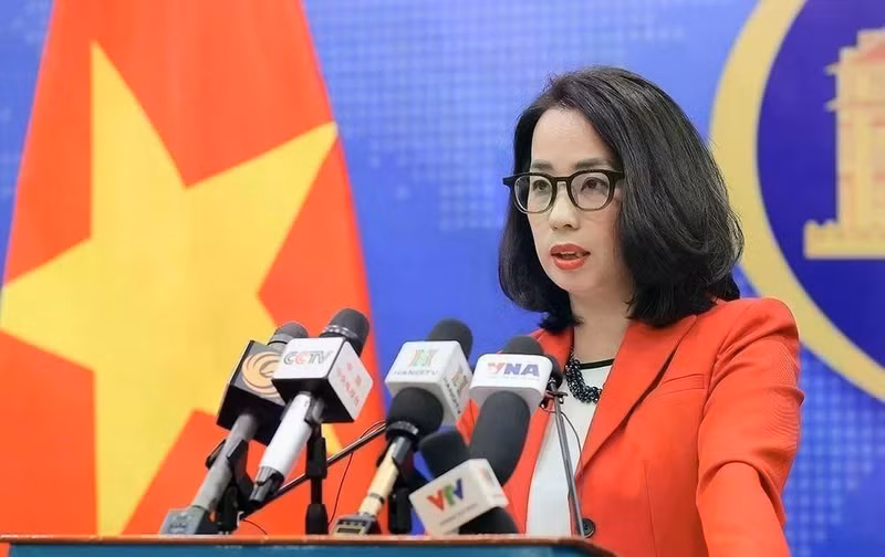 La portavoz de la Cancillería vietnamita, Pham Thu Hang (Foto: VNA) 