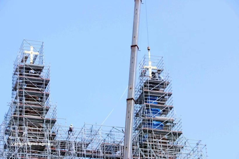 Avance clave en la restauración de la catedral de Notre-Dame de Saigón