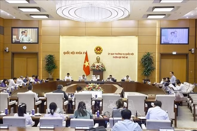 Panorama de la 45.ª sesión del Comité Permanente de la Asamblea Nacional (Foto: VNA)