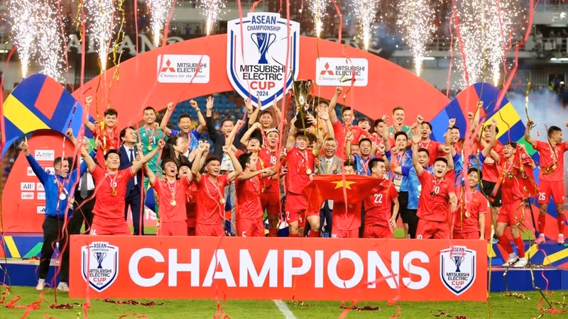 La selección nacional de Vietnam gana la Copa ASEAN 2024. (Foto: VFF)