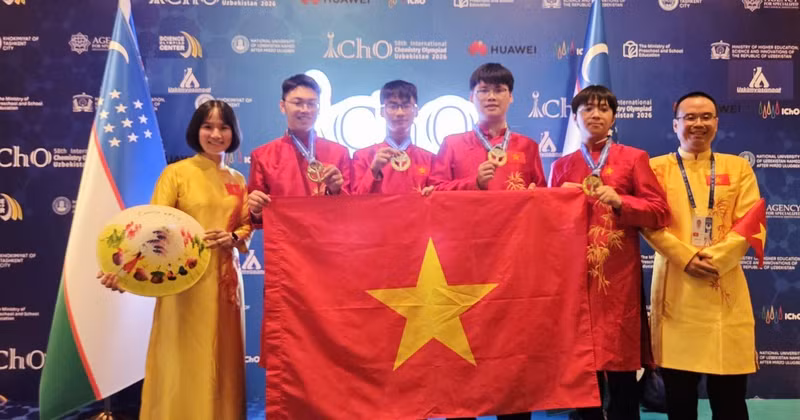 Vietnam conquista cuatro medallas de oro en Olimpiada Internacional de Química 2026.