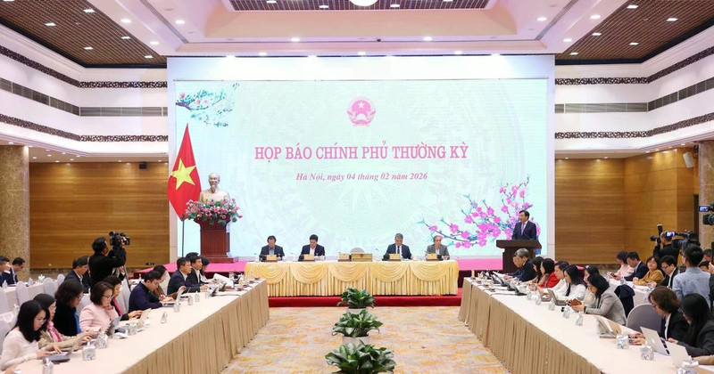 En la rueda de prensa ordinaria del Gobierno (Fuente: VNA)