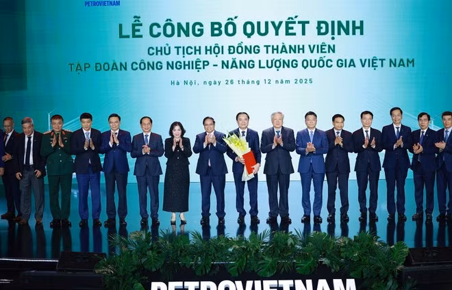 El primer ministro de Vietnam, Pham Minh Chinh, asiste a la conferencia de balance de Petrovietnam. (Foto: VNA)