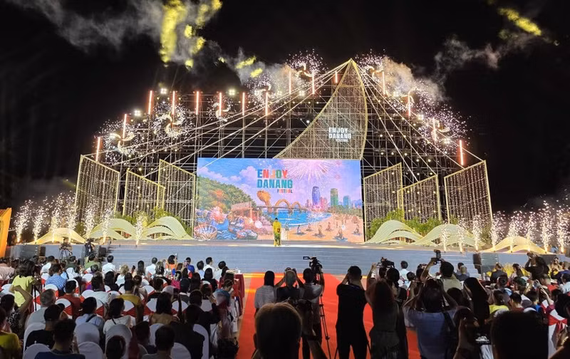 Ceremonia inaugural del Festival Enjoy Danang 2026. (Fuente: VNA)