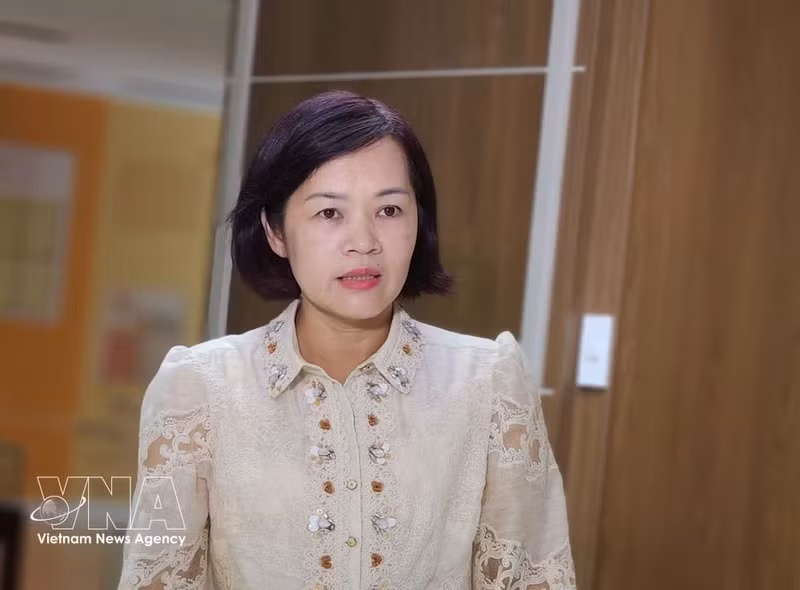 La directora del Centro Nacional de Archivos III, Tran Viet Hoa. (Foto: VNA)
