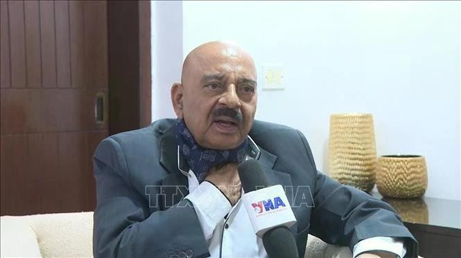 El ex asesor adjunto de Seguridad Nacional de la India, S.D. Pradhan (Fuente: VNA)