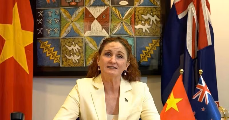 La embajadora de Nueva Zelanda en Hanói, Caroline Beresford (Fuente: VNA) 