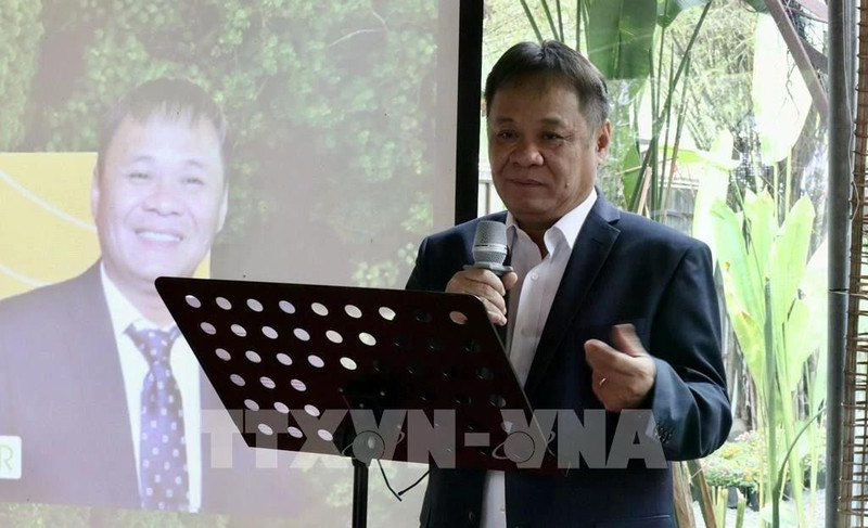 Vo Quang Ha, presidente de la Asociación de Estructuras, Arquitectura y Madera de Ciudad Ho Chi Minh, interviene en la cita (Foto: VNA)