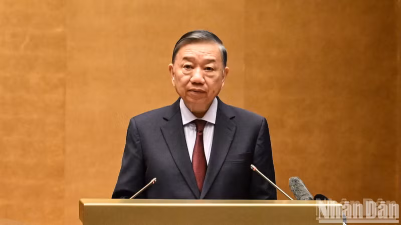 El secretario general del Partido Comunista y presidente de Vietnam, To Lam.