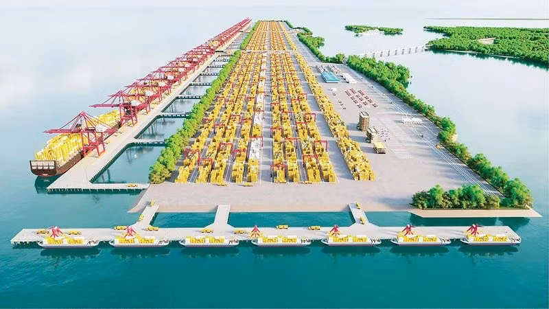 La planificación del área portuaria de Can Gio para 2030 incluye de 2 a 4 muelles, que cubrirán una demanda de mercancías de entre 28,8 y 57,6 millones de toneladas. (Foto: VNA)
