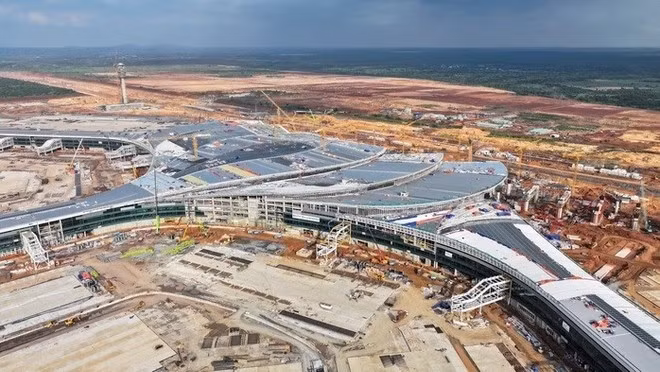 Aeropuerto Internacional de Long Thanh en construcción (Foto: https://nld.com.vn/)