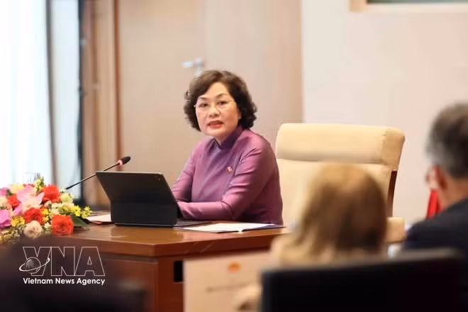 La vicepresidenta de la Asamblea Nacional de Vietnam, Nguyen Thi Hong. (Foto: VNA)