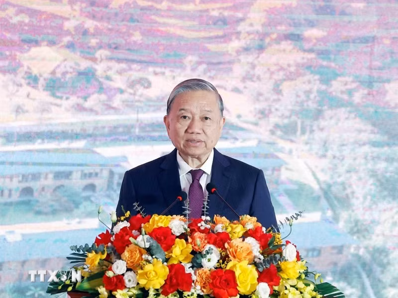 El secretario general del Partido Comunista de Vietnam (PCV), To Lam. (Fuente: VNA)